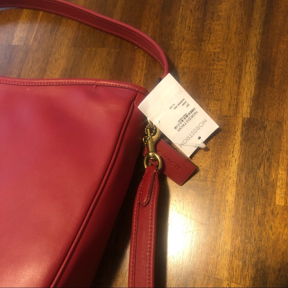 NWT $395 COACH Soft Tabby Leather Hobo Bag in Brick Red! - Picture 11 of 16